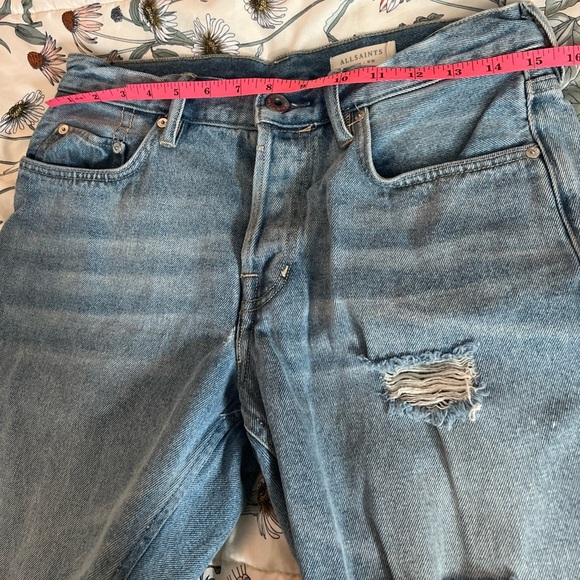 All Saints Men’s Distressed Denim Shorts - Picture 6 of 8